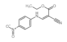 2-Propenoic acid,2-cyano-3-[(4-nitrophenyl)amino]-, ethyl ester structure