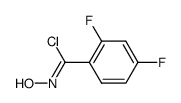 2,4-difluoro-N-hydroxy-benzenecarboximidoyl chloride Structure