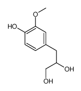 4-hydroxy-3-methoxyphenyl-1-propane-1,2-diol结构式