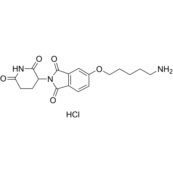 Thalidomide-5-O-C5-NH2 hydrochloride Structure