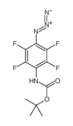 4-(N-叔丁氧羰基氨基)四氟苯叠氮化物结构式