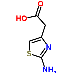 2-氨基噻唑-4-乙酸结构式