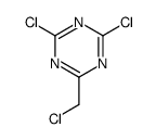 2,4-dichloro-6-(chloromethyl)-1,3,5-triazine结构式