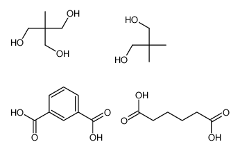 benzene-1,3-dicarboxylic acid,2,2-dimethylpropane-1,3-diol,hexanedioic acid,2-(hydroxymethyl)-2-methylpropane-1,3-diol Structure