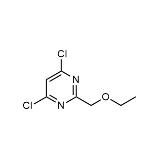 4,6-二氯-2-(乙氧基甲基)嘧啶结构式