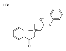 (2-anilino-2-oxoethyl)-dimethyl-phenacylazanium,bromide Structure