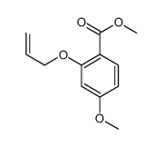 Methyl 2-(allyloxy)-4-methoxybenzoate结构式
