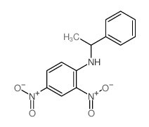 Benzenemethanamine,N-(2,4-dinitrophenyl)-a-methyl- Structure