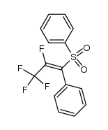 2,3,3,3-tetrafluoro-1-phenyl-1-phenylsulfonylpropene结构式