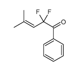 3-Penten-1-one, 2,2-difluoro-4-methyl-1-phenyl- (9CI)结构式