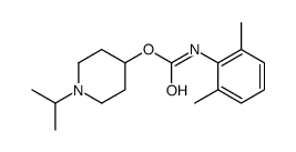 2,6-Dimethylcarbanilic acid 1-isopropyl-4-piperidinyl ester Structure