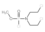 Phosphoramidochloridicacid, bis(2-chloroethyl)-, methyl ester (9CI) Structure