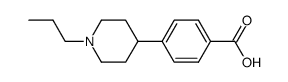 4-(1-propylpiperidin-4-yl)benzoic acid Structure
