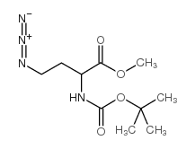 (2S)-N-Boc-2-氨基-4-叠氮基-丁酸甲酯结构式