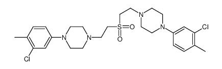 1-(3-chloro-4-methylphenyl)-4-[2-[2-[4-(3-chloro-4-methylphenyl)piperazin-1-yl]ethylsulfonyl]ethyl]piperazine Structure