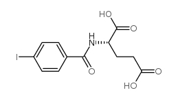 N-对碘苯甲酰-L-谷氨酸结构式