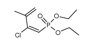 (E)-diethyl (2-chloro-3-methylbuta-1,3-dien-1-yl)phosphonate结构式