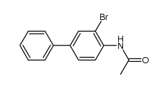 4-acetamido-3-bromobiphenyl结构式