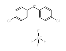 双(4-氯苯基)碘鎓四氟硼酸盐结构式