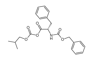(S)-(S)-2-(((benzyloxy)carbonyl)amino)-3-phenylpropanoic (isobutyl carbonic) anhydride Structure
