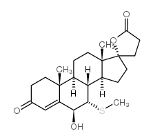 6β-羟基-7α-(硫甲基)螺内酯结构式