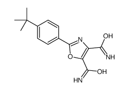 2-(4-tert-butylphenyl)-1,3-oxazole-4,5-dicarboxamide结构式