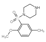 1-(2-methoxy-5-methylphenyl)sulfonylpiperazin-4-ium Structure