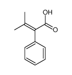 3-methyl-2-phenylbut-2-enoic acid Structure