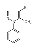 4-溴-5-甲基-1-苯基-1H-吡唑结构式
