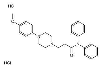 3-[4-(4-methoxyphenyl)piperazin-1-yl]-N,N-diphenylpropanamide,dihydrochloride结构式