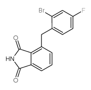 2-溴-4-氟苄基邻苯二甲酰亚胺结构式