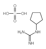 2-cyclopentylguanidine; sulfuric acid结构式