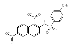 Benzenesulfonamide,N-(1,6-dinitro-2-naphthalenyl)-4-methyl-结构式