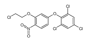 1,3,5-trichloro-2-[3-(2-chloroethoxy)-4-nitrophenoxy]benzene结构式