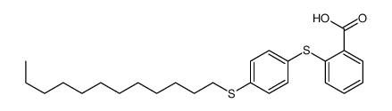2-(4-dodecylsulfanylphenyl)sulfanylbenzoic acid结构式
