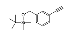 tert-butyl-[(3-ethynylphenyl)methoxy]-dimethylsilane Structure