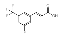3-氟-5-(三氟甲基)肉桂酸结构式