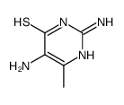 2,5-diamino-6-methyl-1H-pyrimidine-4-thione结构式