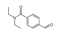 N,N-二乙基苯甲酰胺-4-羧醛结构式