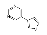 5-(thiophen-3-yl)pyrimidine结构式