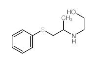 2-((1-Methyl-2-(phenylthio)ethyl)amino)ethanol结构式
