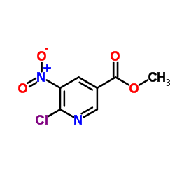 Methyl 6-chloro-5-nitronicotinate Structure