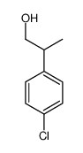 2-(4-氯-苯基)-丙烷-1-醇结构式