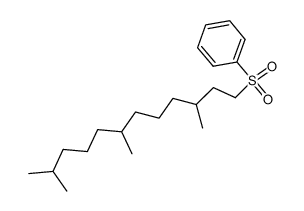Phenylsulfonyl-(1)-trimethyl-(3,7,11)-dodecan Structure