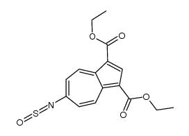 N-sulfinyl-1,3-bis(ethoxycarbonyl)-6-azulenylamine Structure