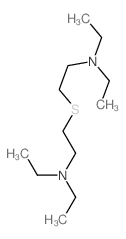 2-(2-diethylaminoethylsulfanyl)-N,N-diethyl-ethanamine结构式