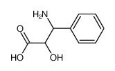 3-amino-2-hydroxy-3-phenyl-propionic acid结构式
