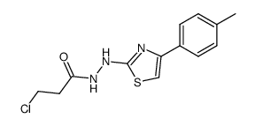 3-chloro-propionic acid N'-(4-p-tolyl-thiazol-2-yl)-hydrazide结构式