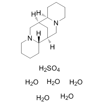 (-)-Sparteine sulfate pentahydrate Structure