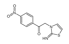 2-(2-imino-1,3-thiazol-3-yl)-1-(4-nitrophenyl)ethanone Structure